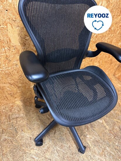 Herman Miller Aeron &quot;B&quot; tweedehands - antraciet